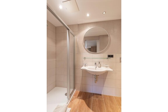 Dusche/WC - Gustl's Ferienhäusl - Sölden