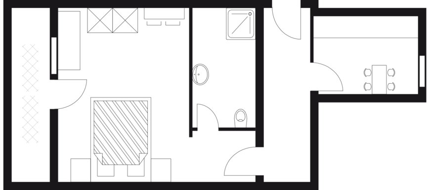 Grundriss APP 1 - Haus Emil - Sölden