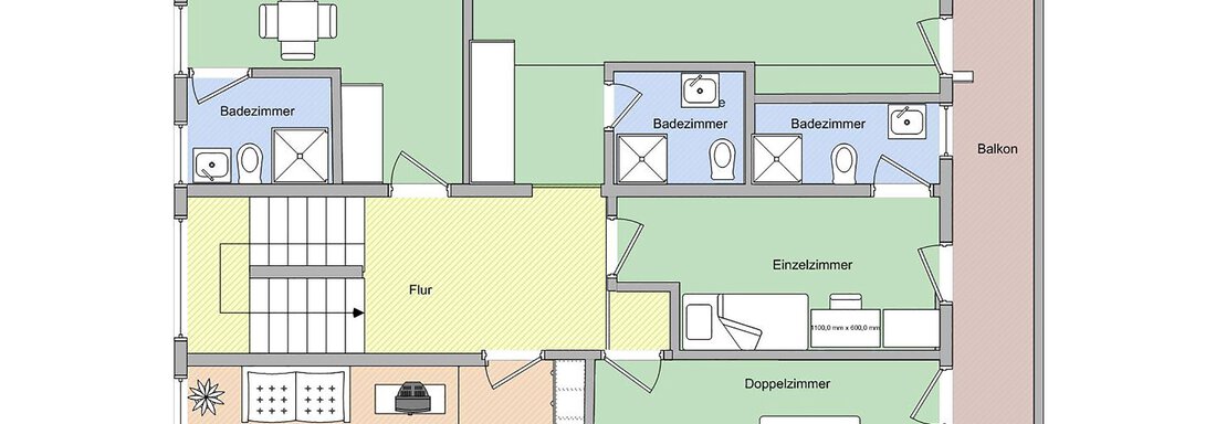 Skizze Appt. II - Haus Montjola - Sölden
