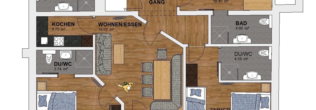 Dachgeschoss 7-9 Personen - Haus Tanja - Sölden