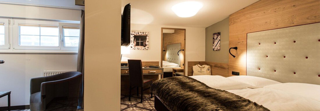 Doppelzimmer Finest - Doppelbett - Hotel Valentin - Sölden