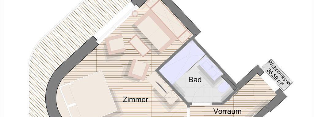 Junior Suite Grundriss - Hotel VAYA Sölden - Sölden