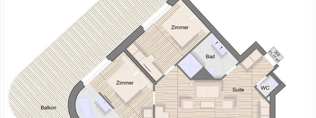 Senior Suite - Grundriss - Hotel VAYA Sölden - Sölden