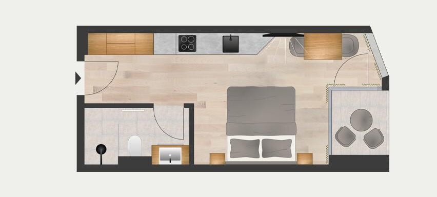 Grundriss zwoa'ar - Marco's Mountain Home - Sölden