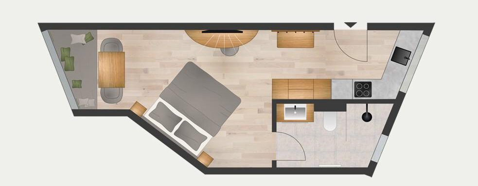 Grundriss drei'ar - Marco's Mountain Home - Sölden