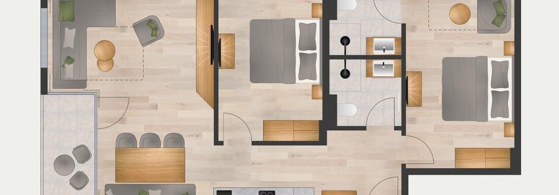 Grundriss vier'ar - Marco's Mountain Home - Sölden