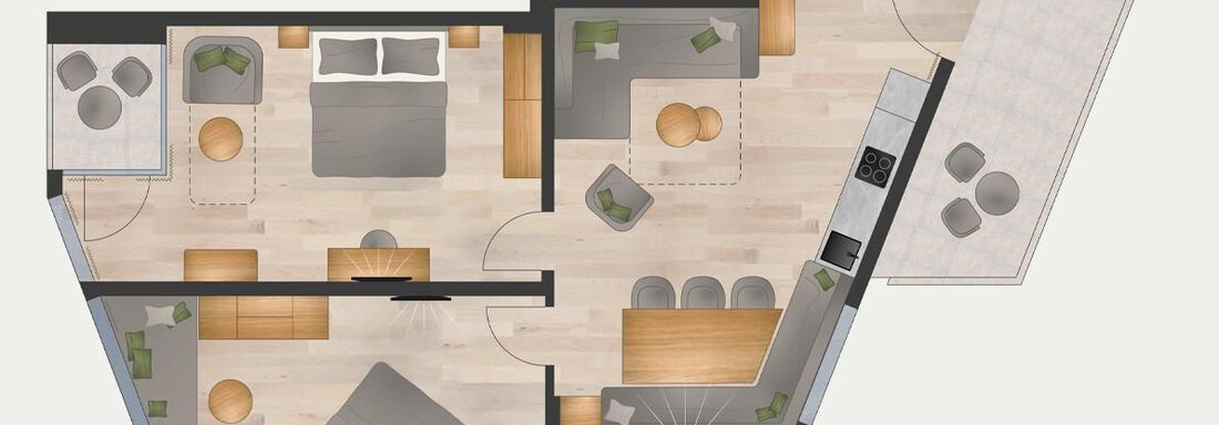 Grundriss sechs'ar - Marco's Mountain Home - Sölden