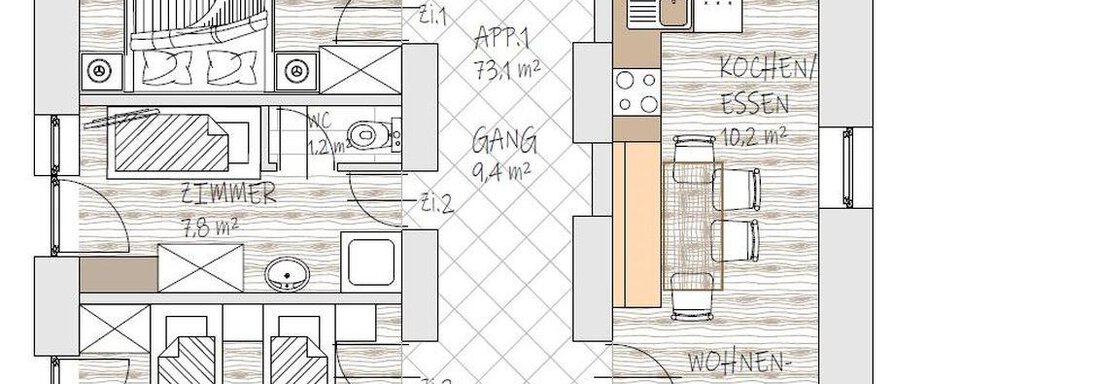 Skizze TOP 1 - Pension Pitze - Sölden