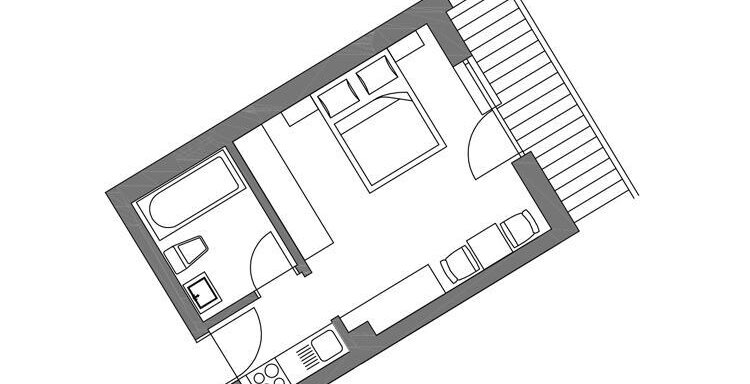 Appartement Small Skizze - Pension "Zur alten Mühle" - Sölden