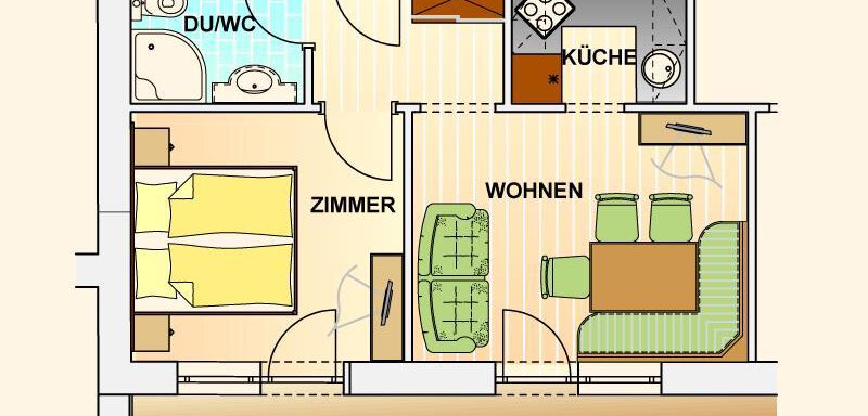 Skizze Alpine Apart A - rechenau living & relax - Sölden