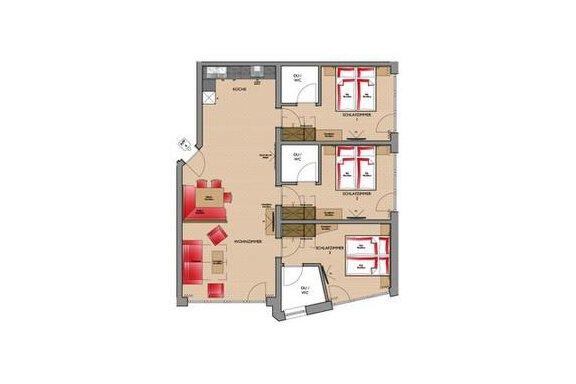Top 4 Skizze - Revmatologická poradna Appt Top 4 - Sölden