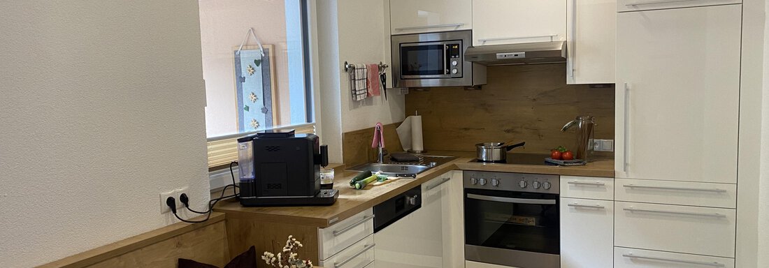 Kitchen with seating area - Sportpension Rubin - Sölden