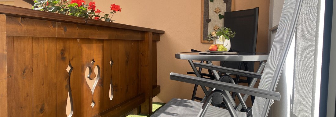 Morgensonne am Balkon - Sportpension Rubin - Sölden