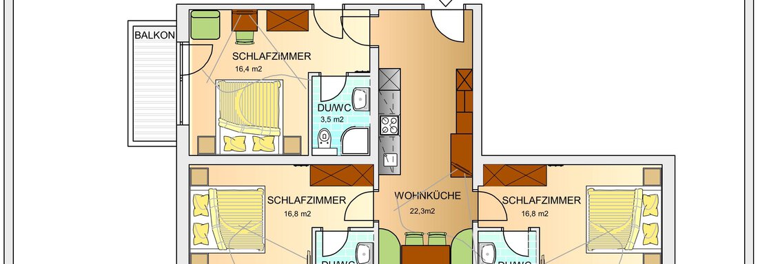 Wohnung 3 Schlafzimmer - Toni's Ferienheim - Sölden