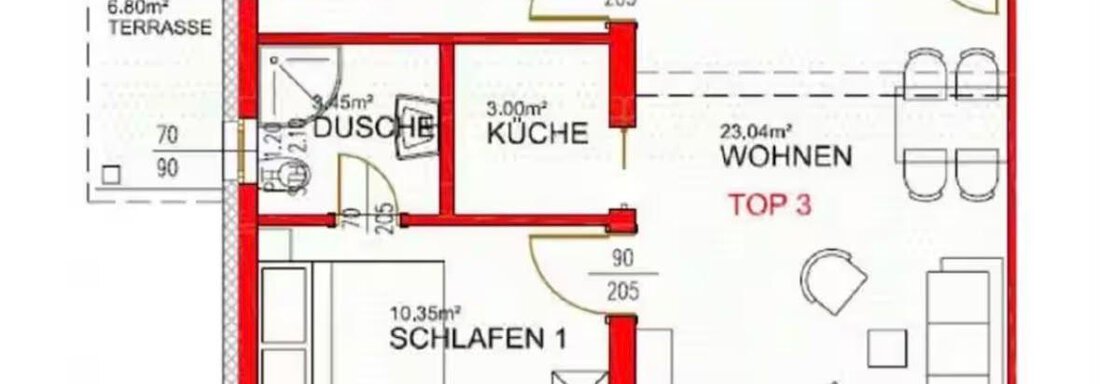 Residenz Zwieselstein Top 3 Grundriss - Zwieselstein